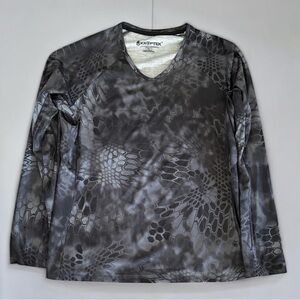 Kryptek Long Sleeve Performance Tee in Charcoal Camo